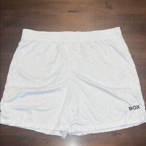 Box Menswear White Athletic Shorts